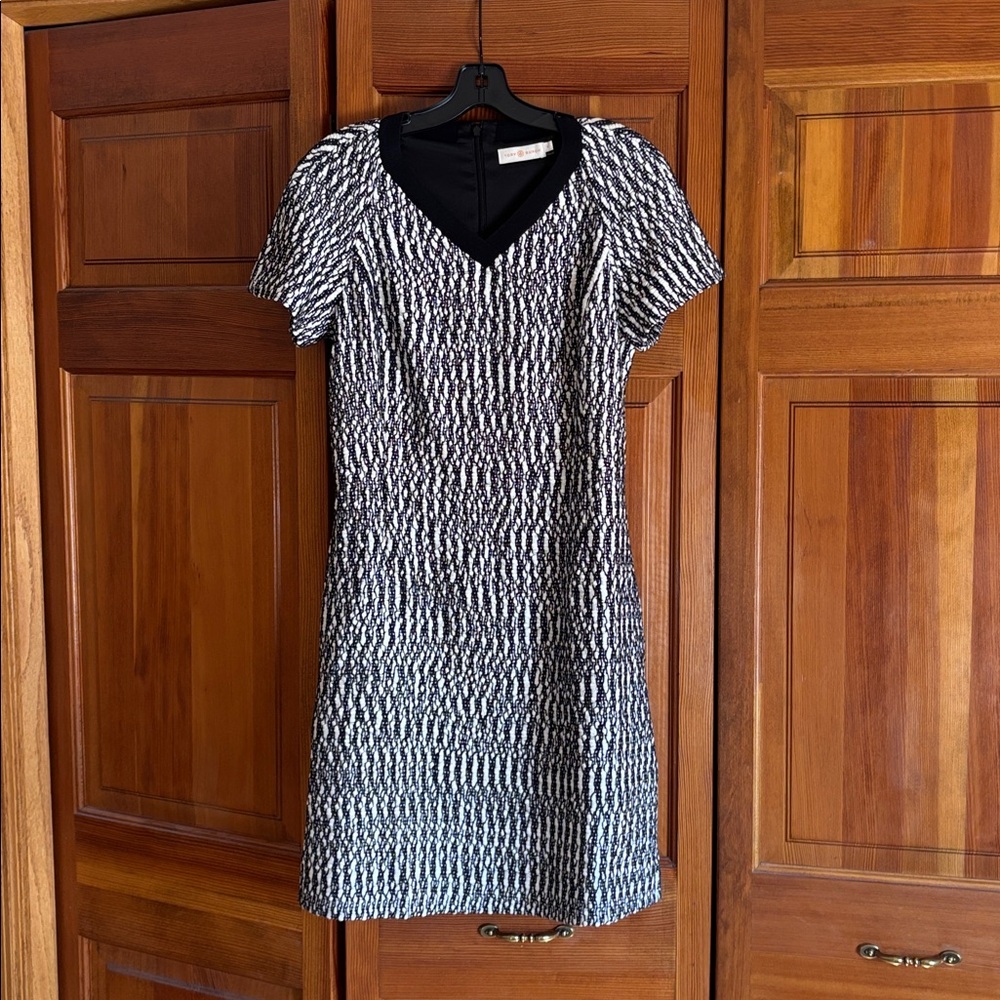 Tory Burch Navy and White Mini Dress